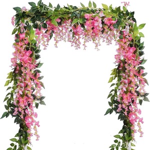 Arco de flores de seda artificial verde, telón de fondo para arco de boda, arreglo floral, decoración de arco de flores - Product Image 5
