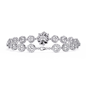 สร้อยข้อมือเพชรสีทอง10K 18K แท้สไตล์โรแมนติกพร้อมสี่ง่ามสำหรับการปลูกเพชรสีขาว/กุหลาบ/เหลืองทอง - Product Image 2