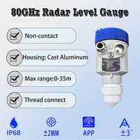 Capteur de niveau hydrostatique RISEON 80 GHz pour poudres, liquides de rivière, réservoirs d'eau, mousse et huile