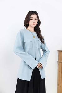 Ensemble 2 pièces pour femmes musulmanes modestes, <span class=keywords><strong>tunique</strong></span> fendue et pantalon large, personnalisable - Product Image 6