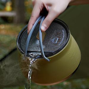 Juego de Ollas Plegables de Silicona para Acampar al Aire Libre, Olla Portátil con Acero Inoxidable 304 - Product Image 1