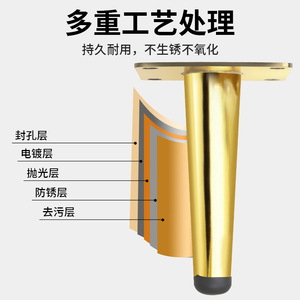 Left Steel Conical Cabinet <b>Legs</b> Stainless Steel Heavy Duty Furniture Support <b>Legs</b> - Product Image 3