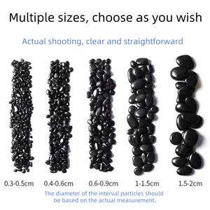 Pierre <span class=keywords><strong>de</strong></span> <span class=keywords><strong>rivière</strong></span> naturelle noire polie à haute brillance, provenant directement <span class=keywords><strong>de</strong></span> l'usine, pour <span class=keywords><strong>la</strong></span> décoration extérieure, non toxique et écologique - Product Image 5