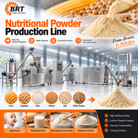 Ligne de production entièrement automatique de poudre nutritionnelle, extrudeuse à double vis pour poudre de céréales de riz instantanée pour bébés