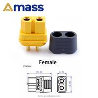 Connecteur Amass d'origine personnalisé XT60H-F femelle XT60H-M mâle télécommande modèle d'avion adaptateur gainé de batterie