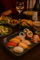 Boîte à bento en papier personnalisable et recyclable Ecos, plateau à sushi à emporter biodégradable, emballage en canne à sucre, boîte à sushi, boîte alimentaire