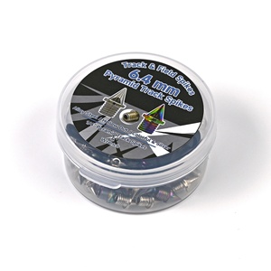 ไม่มีโลโก้48ชิ้น6.4มม. 1/4 "แทร็กและฟิลด์พีระมิดน้ำหนัก1.1กรัมกลวงออกเปลี่ยนรองเท้าโลหะผสมเหล็กความแข็งสูง - Product Image 2