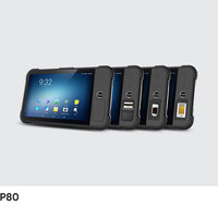 جهاز لوحي متين Chainway P80 بنظام أندرويد 13، شاشة 8 بوصة، مزود بماسح ضوئي UHF RFID، مع خيار بصمة الإصبع