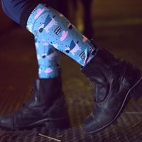 Chaussettes équestres unisexes pour enfants filles, accessoires équestres de qualité supérieure, en vrac, faites votre propre Design