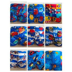 Maillot de bain pour bébé, motif dessin animé mignon, couleurs mélangées, séchage rapide, confortable pour la plage, la natation et les sources chaudes, unisexe pour enfant - Product Image 1