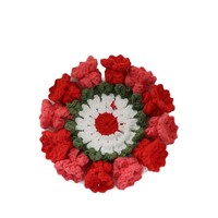 Sous-verres de fleurs au Crochet faits à la main Creative Lily Valley Pad Quality Life Improvement Fabric Mats & Pads Gift Idea