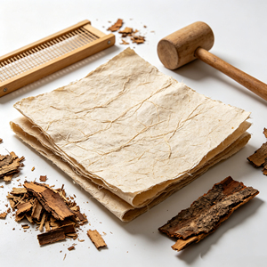 Traditional Oriental Handmade Mulberry Paper Excellent For Japanese Washi Style Craft Origami And Classic Oriental Art Projects - Product Image 1