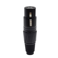 Connecteur XLR femelle en métal, 3 broches, pour microphone audio vidéo, connecteur de câble XLR 3 broches, femelle 3 broches
