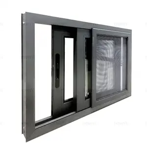 迈阿密欧洲批准铝制推拉窗耐飓风门窗家用滑动玻璃窗