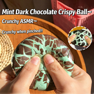 Balles croquantes en chocolat noir à la menthe, faites à la main en TPR, les plus populaires, jouets d'exercice manuel, cadeaux et souvenirs de fête pour enfants et adultes - Product Image 1