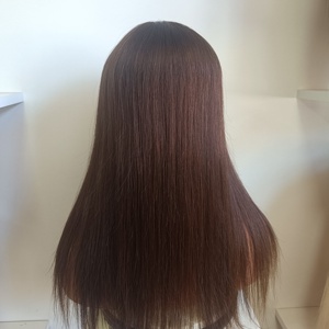 Prêt à expédier : Topper <span class=keywords><strong>capillaire</strong></span> en cheveux humains européens faits à la main, base soyeuse avec clips, trame en PU, plusieurs couleurs, pour femmes ayant des cheveux clairsemés - Product Image 6
