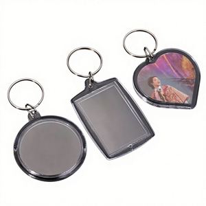 Transparent <b>Plastic</b> Replaceable Photo Acrylic Keychain Customizable <b>Picture</b> <b>Frame</b> Fashionable Memorial Keepsakes Wedding Favors - Product Image 3