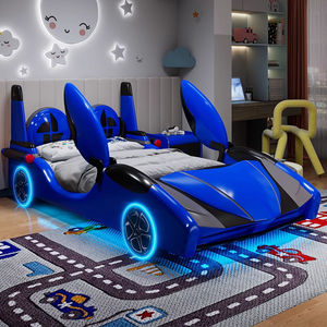 Meubles de chambre d'enfant modernes JINS, confortables, durables, en bois écologique, lit princesse avec rangement, pour garçons, école, hôtel, appartement - Product Image 3