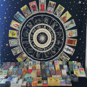 Cartas de Tarot Más Vendidas, Cartas de Bruja Ángel Doradas y Negras con Bordes Dorados, Mazo de Cartas de Oráculo con Bolsas de Terciopelo y Caja Magnética - Product Image 1