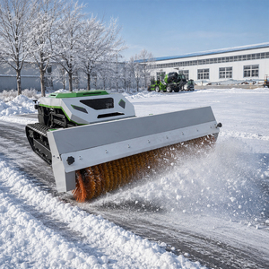 900mm 35IN Tracked Gasoline RC Robot Lawnmowers Slope Remote Control Lawn Mower with Snow Sweeping <b>Roller</b> Brush - Product Image 1