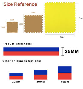 Tapis de sol de taekwondo haute densité 100x100cm, puzzle antidérapant, tapis de sol pour bébé, tapis de sol <span class=keywords><strong>actif</strong></span>, tapis de sol en EVA à 100%, nouveau, remise - Product Image 2