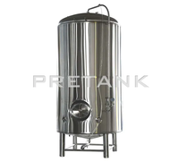 Réservoir à bière lumineux à double paroi pour la fabrication de Kombucha capacité 5000 litres BBT avec veste fossette