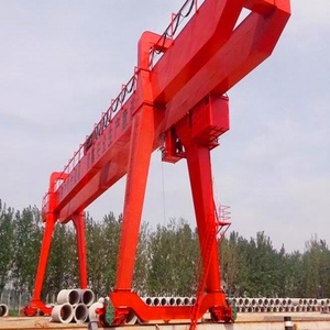 Pont roulant à double poutre robuste conçu pour la construction, doté d'un char à treuil, d'une cabine, d'un enrouleur de câble et d'un écarteur. - Product Image 5