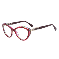 Montures de lunettes personnalisées avec logo du fabricant, montures optiques rondes rétro en acétate pour hommes et femmes