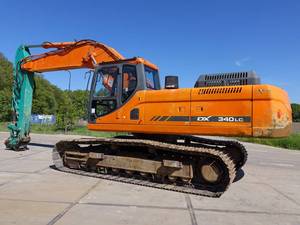 Excavadora sobre orugas Doosan DX340LC de 34 toneladas, maquinaria de ingeniería usada en buenas condiciones, componentes de engranaje de bomba de Motor de núcleo de bajo precio - Product Image 6