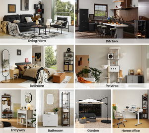 Modern <strong>Simple</strong> LED <strong>Mirror</strong> MDF Makeup Vanity Feature <strong>Dressing</strong> <strong>Table</strong> <strong>with</strong> Stool for Beauty Bedroom Hotel Home - Product Image 5