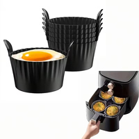 Moules à gâteau en silicone antiadhésifs de qualité alimentaire supérieure, faciles à démouler, pour friteuse à air et ramequins de cuisson