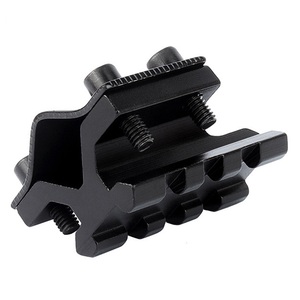 Adjustable Aluminum Tube <b>Clamp</b> 20mm Interface Base Outdoor Hunting Accessory Optic Adapter Red Dot Light Mount - Product Image 3