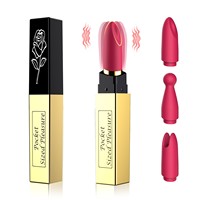 Vibrateur en forme de rouge à lèvres USB de haute qualité pour femme, masturbateur avec vibrateur puissant, jouet sexuel pour femmes