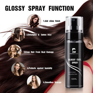 Hiar 광택 스타일링 오일 스프레이 다량 드라이 엔드 세럼 안티 프리즈 스무스 강화 샤인 헤어 글로시 스프레이 - Product Image 2