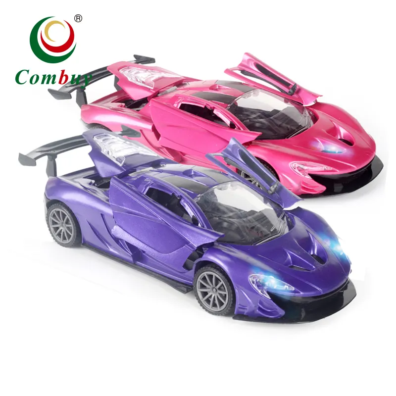 3 porta aberta rc brinquedo Rosa meninas corrida 1:18 carros modelo diecast