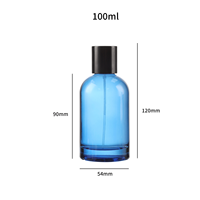 Nouveau design de luxe de votre propre marque flacon de parfum en verre transparent de poche de fantaisie ensemble d'emballage de bouteilles de parfum vides et avec boîte