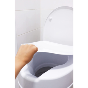Rialzo per sedile WC per anziani (15 cm), Rialzo per sedile WC per adulti con coperchio PEPE P30005 - Product Image 3