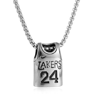 จี้เสื้อแข่งทีมเลเกอร์ส 24 สแตนเลสสตีล สร้อยคอสำหรับทุกเพศ ของขวัญ - Product Image 1