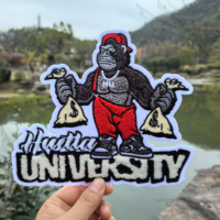 Patchs brodés thermocollants en chenille personnalisés en gros, patchs de logo de dessin animé pour vêtements, chapeaux et modèle OEM en plastique résine