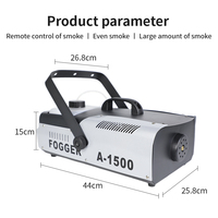 1500W Fog Machine profession équipement de scène Machine à fumée Fogs Désinfection avec sans fil pour la fête de mariage