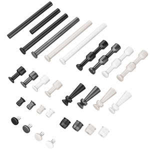 Accesorios para tablero perforado de decoración de gabinetes: Ganchos, varillas y tuercas de aleación de aluminio para almacenamiento en pared y organización DIY - Product Image 1