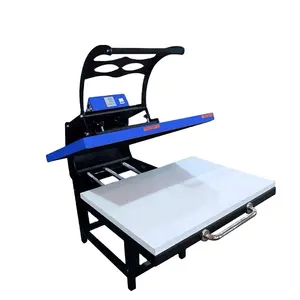 Bosim 80*100cm heat press machine Large Format Clamshell Sublimation Transfer printing equipment for dtf dtg pressing
