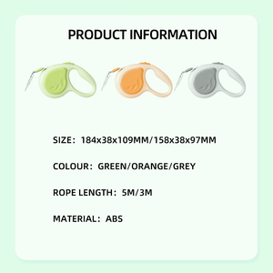 สายจูงสุนัขแบบพับเก็บได้สำหรับสัตว์เลี้ยงกลางแจ้งโลโก้ออกแบบได้ตามต้องการ - Product Image 3