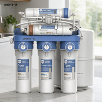 Sistema di Osmosi Inversa OEM/ODM 400GPD a 6 Stadi, Purificatore d'Acqua Alcalina Non Elettrico, Filtro Sottolavello per Acqua Potabile Domestica