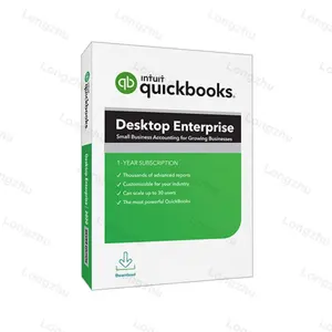 승리 키 평생 재무 회계 소프트웨어 온라인 이메일 배달을위한 Intuit QuickBook 데스크탑 엔터프라이즈 2023