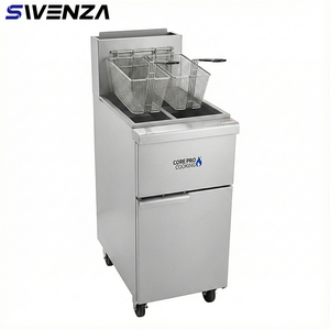 Friggitrice a Gas Commerciale Professionale Approvata ETL per Pollo Fritto e Patatine Fritte - Product Image 1