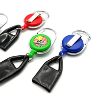 Vente en gros de briquet avec logo personnalisé Porte-clés à boucle extensible avec clips arrière de laisse Style électronique pour l'usage de la cigarette