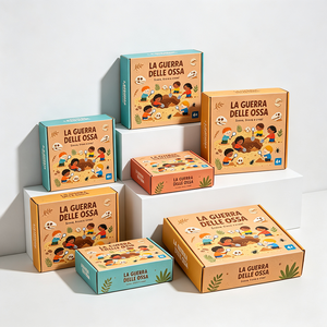 Boîte d'emballage en papier pour jouets éducatifs pour enfants, impression personnalisée, design de fossile de dinosaure, expédition rapide en 72h, boîte en carton ondulé anti-écrasement - Product Image 3