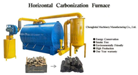 Nouveau 1-7ton Horizontal biomasse brûleur charbon cornue four briquette bois charbon de bois carbonisation four en vente