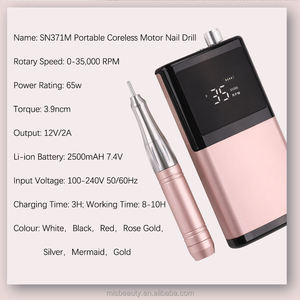 Classique Efile Set Manucure Outil Nail Supply Brushless Silencieux 35000rpm Rechargeable Nail Drill Machine Nail Sander - Product Image 3